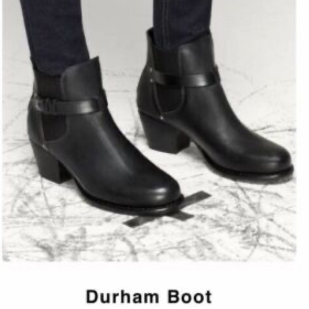 Rag & bone Durham Chelsea boots in black leather, size 39.5